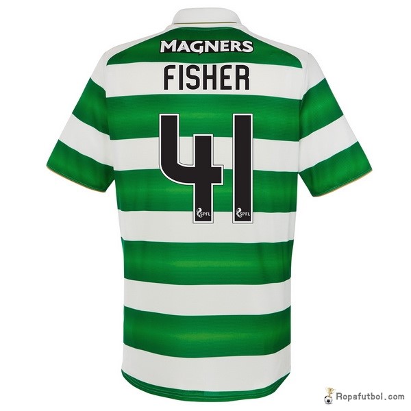 Camiseta Celtic Replica Primera Ropa Fisher 2016/17 Verde